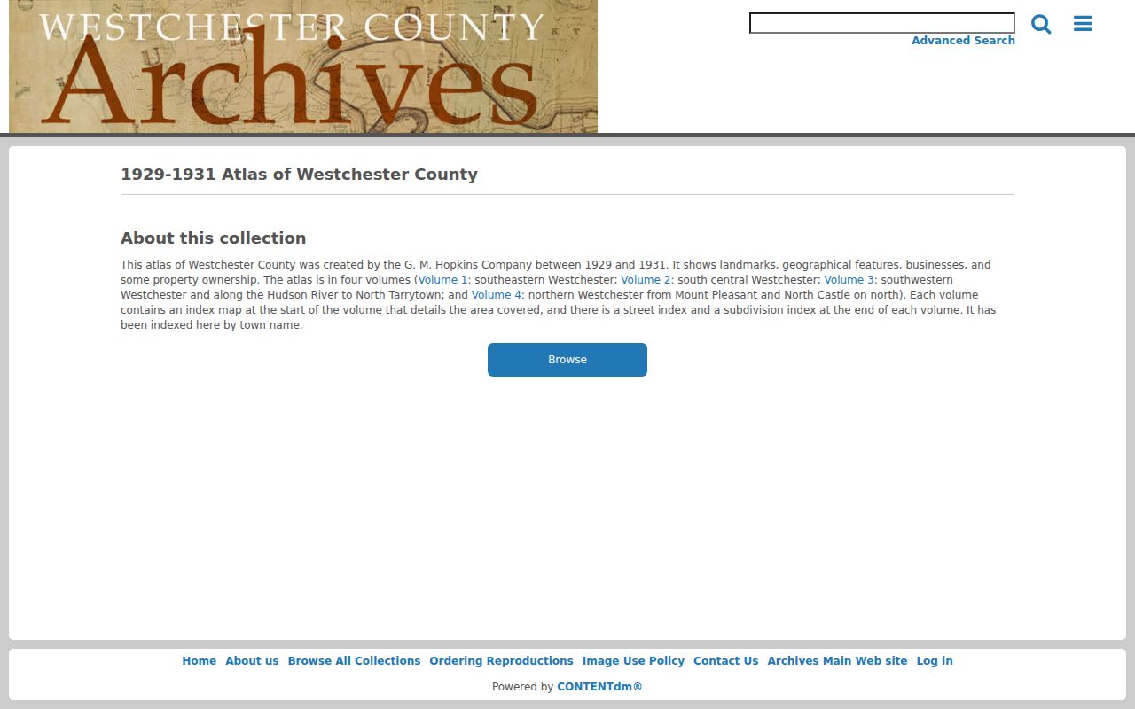 Westchester County previous residents digitized 1929–31 Hopkins atlas collection